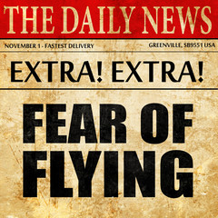 fear of flying, newspaper article text