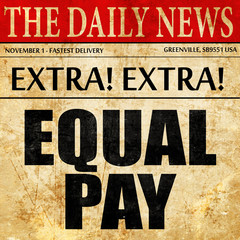 equal pay, newspaper article text