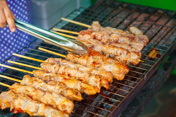 Skewers of meat