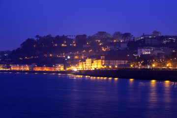 Fototapeta na wymiar Panorama of Porto along Douro River
