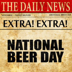 national beer day, newspaper article text