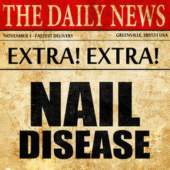 nail disease, newspaper article text