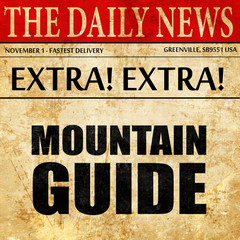 mountain guide, newspaper article text