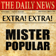 mister popular, newspaper article text