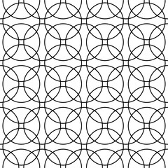 Obraz premium Seamless geometric circle pattern. Vector.