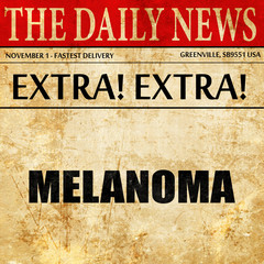 melanoma, newspaper article text