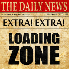 loading zone, newspaper article text