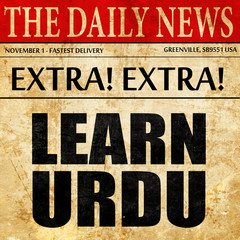 learn urdu, newspaper article text