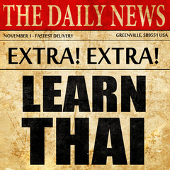 learn thai, newspaper article text