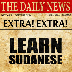 learn sudanese, newspaper article text