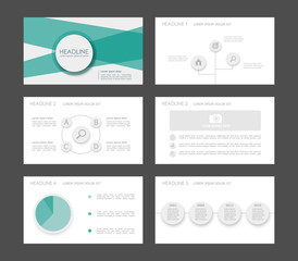Infographic elements for presentation templates.