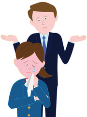 女子学生に困っている先生