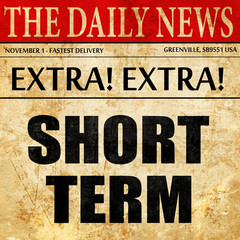 short term, newspaper article text