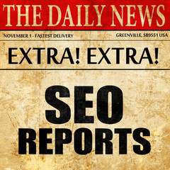 seo reports, newspaper article text