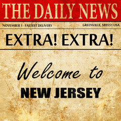 Welcome to new jersey, newspaper article text