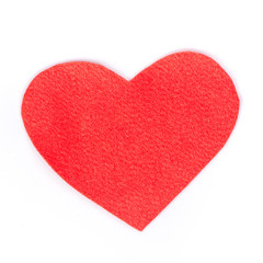 Obraz premium red heart fabric