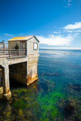 A House over the Water on Cannery Row downtown Monterey, California, USA