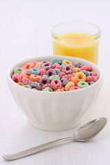 Delicious kids cereal loops