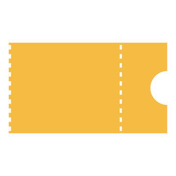 Ticket_Online icon - Flat design, glyph style icon - Colored