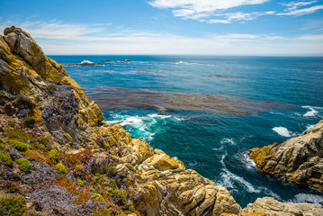 Monterey California.  Point Lobos National Park.  Pinnacle Point.