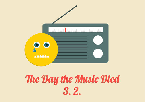 Poster for The Day the Music Died - 3rd Februardy every year