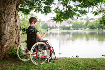 Senior Woman In Wheelchair