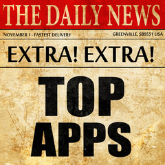 top apps, newspaper article text