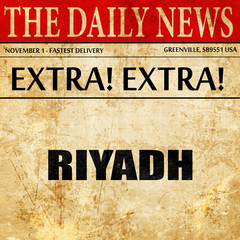 riyadh, newspaper article text