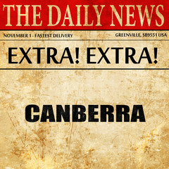 canberra, newspaper article text