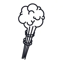 Acrylglasbilder Pop Art explosion steam bubble pop art vector illustration  © Grgroup