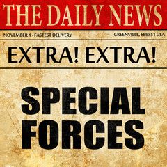 special forces, newspaper article text