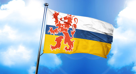 Limburg flag, 3D rendering