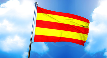 Aust agder flag, 3D rendering