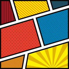 picture colorful abstract in pop art vector illustration