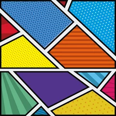 Photo sur Plexiglas Pop Art fond abstrait coloré dans l& 39 illustration vectorielle pop art