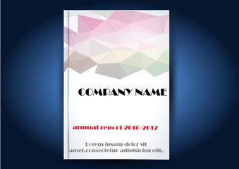 Fototapeta premium Brochure template layout, cover design annual report, magazine, flyer or booklet in A4 with technology abstract background. Vector Illustration. 