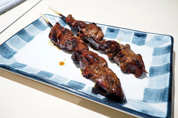 Grilled chicken liver