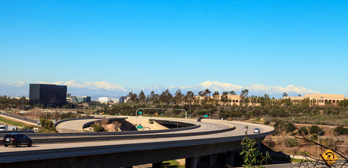 Highway exit headed from Newport Beach