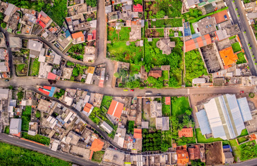 Wide Angle View Of Banos, Ecuador