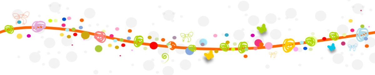 Konfetti Band Banner Bunt  © eflstudioart