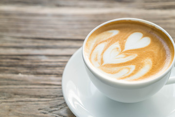 hot latte coffee