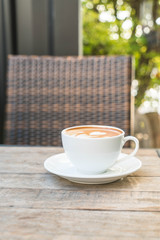 hot latte coffee