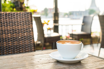 hot latte coffee