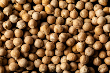 Macro shot of soybeans