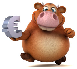 Fun cow - 3D Illustration