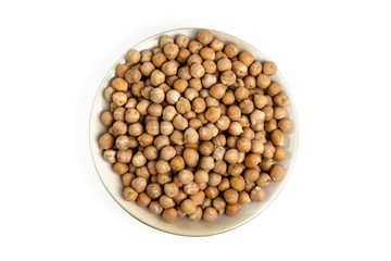 Soybeans isolated on white background