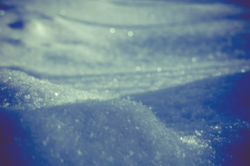 Fresh Snow Macro Retro