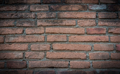 Background of old vintage brick wall