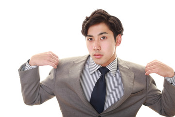 笑顔のビジネスマン
