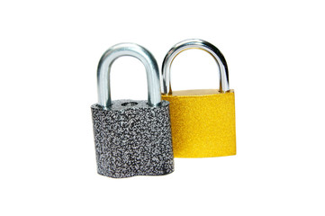 Fototapeta premium Padlocks. Isolated on white.